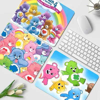 Niedliche Karikatur C_CAREs-BEARSINS Flut kleine verdickte Mauspad Gaming Tastatur Tisch matte Büro liefert Raum dekor Zubehör