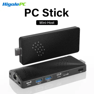 Higole PC Stick Lüfterloser Mini-PC Intel J4105 Windows 11 WiFi5 8 GB 128/256 GB Laptop Desktop-PC HDMI 4K TV Stick PC Mini-Computer
