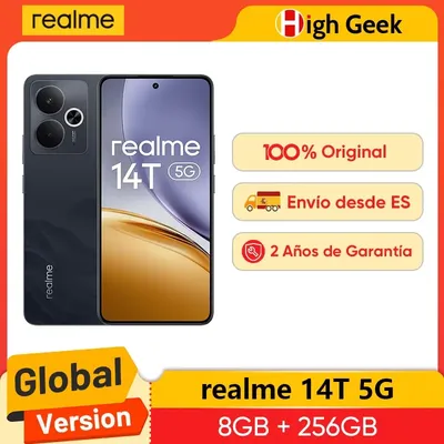 Globale Version realme 14T 5G Smartphone MediaTek Dimensity 6300 6,67“ OLED-Display Next AI IP69 Wasserresistent