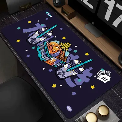 Mauspad Sushi Tastatur Gaming Laptop Japanisches Schreibtischpad Anime Mauspad XXL Mauspad Büroteppich Gamer Tastaturpad