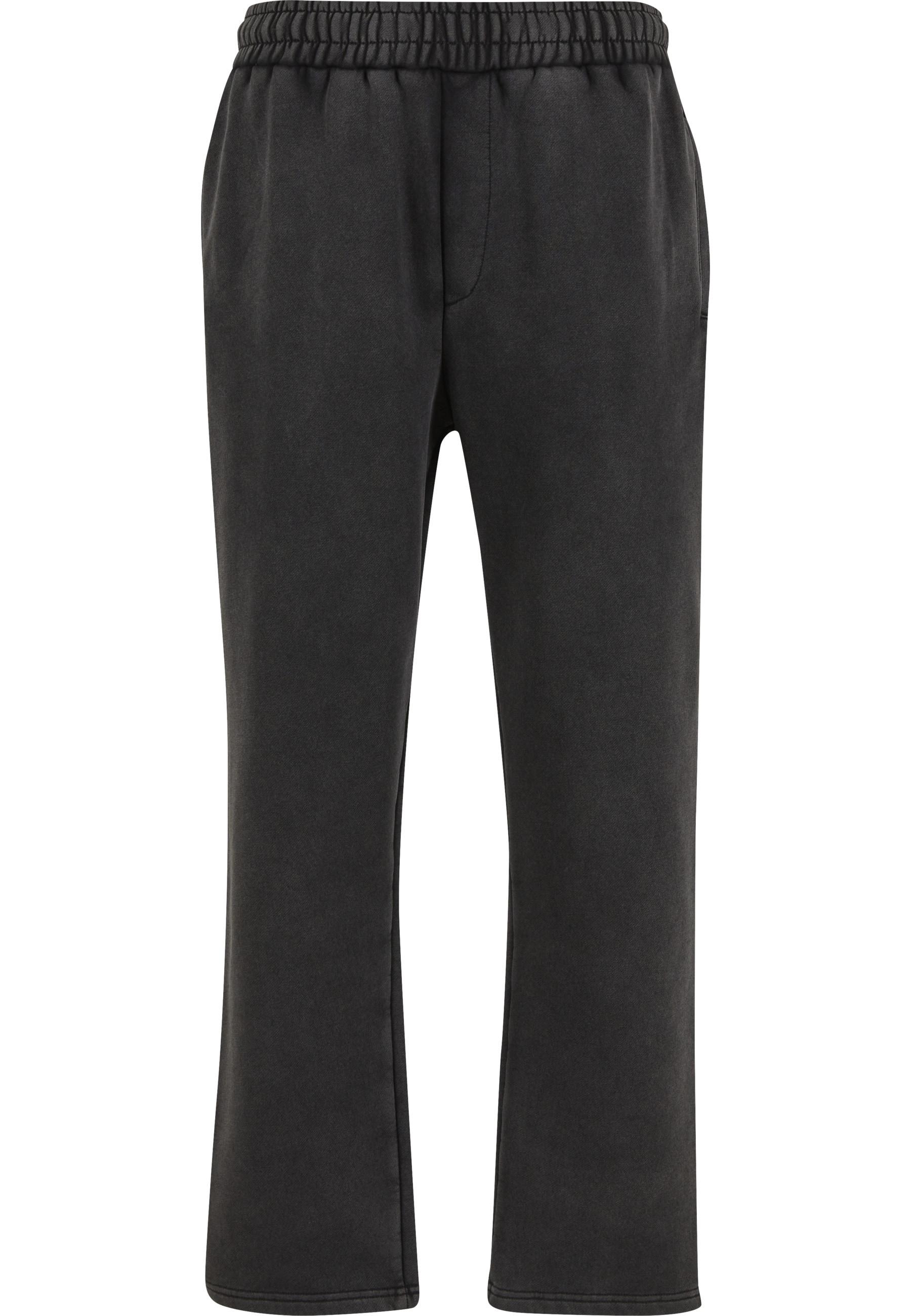 Jogginghose URBAN CLASSICS "Urban Classics Vintage Heavy Trackpants", Herren, Gr. L, US-Größen, magnet, 70% Baumwolle, 30% Polyester, unifarben, relaxed fit, Hosen Jogginghose