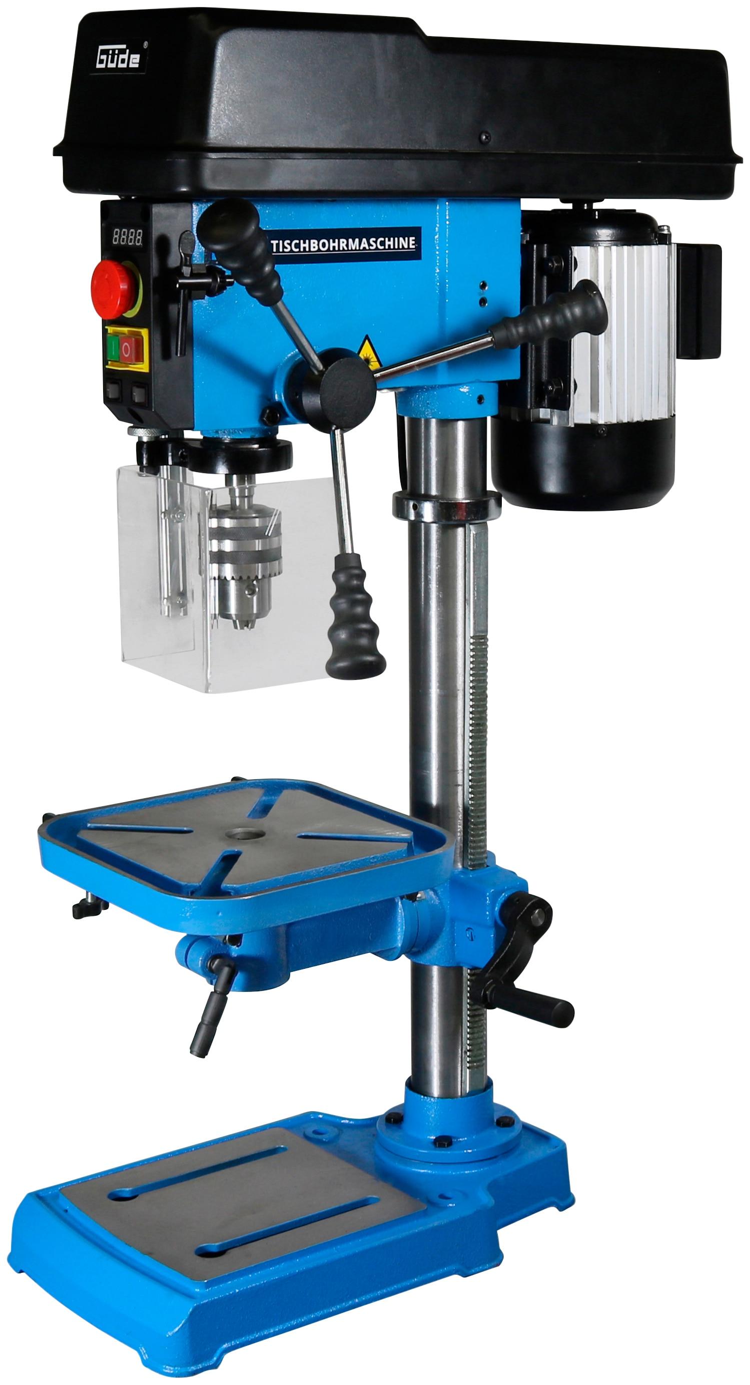 Tischbohrmaschine GÜDE "GTB16/500 VARIO", blau (blau, schwarz), B:570mm H:905mm L:310mm, Bohrmaschinen
