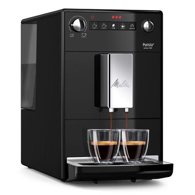 MELITTA Kaffeevollautomat "Purista F230-101, silber/schwarz", schwarz, B:20cm H:30,3cm T:45,5cm, Kaffeevollautomaten, Lieblingskaffee-Funktion, kompakt & extra leise, Kaffeevollautomat