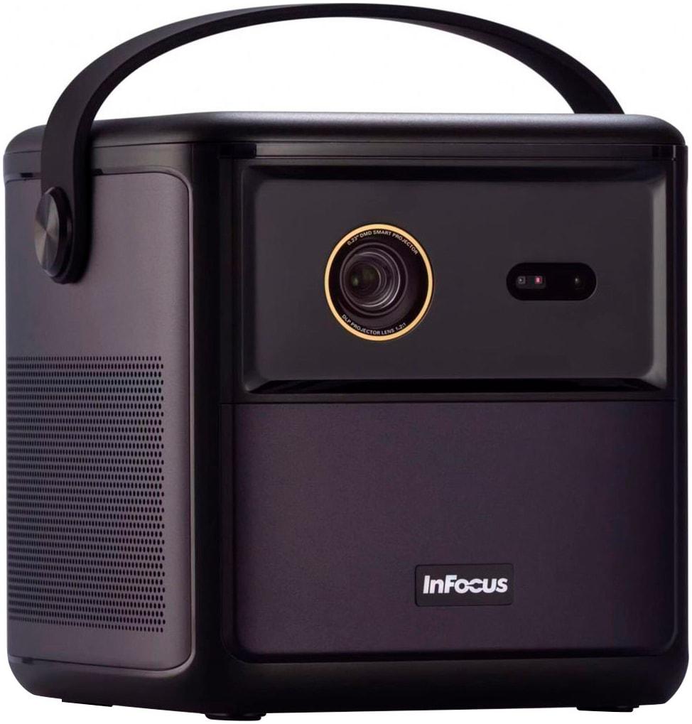 INFOCUS Beamer "Beamer mit LED, Full HD, 450 ISO-Lumen, HDR10, 3D, Google TV, WLAN", schwarz, B:13cm H:14,7cm T:12,8cm, Beamer