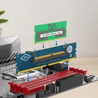 Laptop SO DDR5 RAM zu Desktop DDR5 U-DIMM Adapter Karte DDR5 SO-DIMM Gaming Laptop RAM Speicher Modul Konverter für Speicher Upgrade