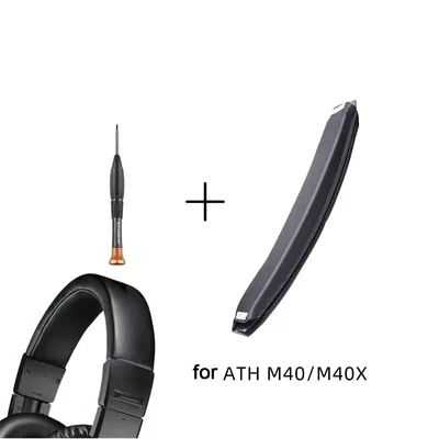 POYATU Kopfhörer-Ersatz-Kopfbandabdeckung für Audio-Technica ATH-M40x Kopfband, PU-Leder und rutschfestes Kopfband