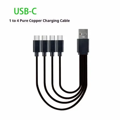 {NN72} 1 Stück 4-in-1 Multi-USB-C-Splitter-Ladekabel für Huawei Tablet Laptop PC USB Typ C Schnelllade-Datenkabel