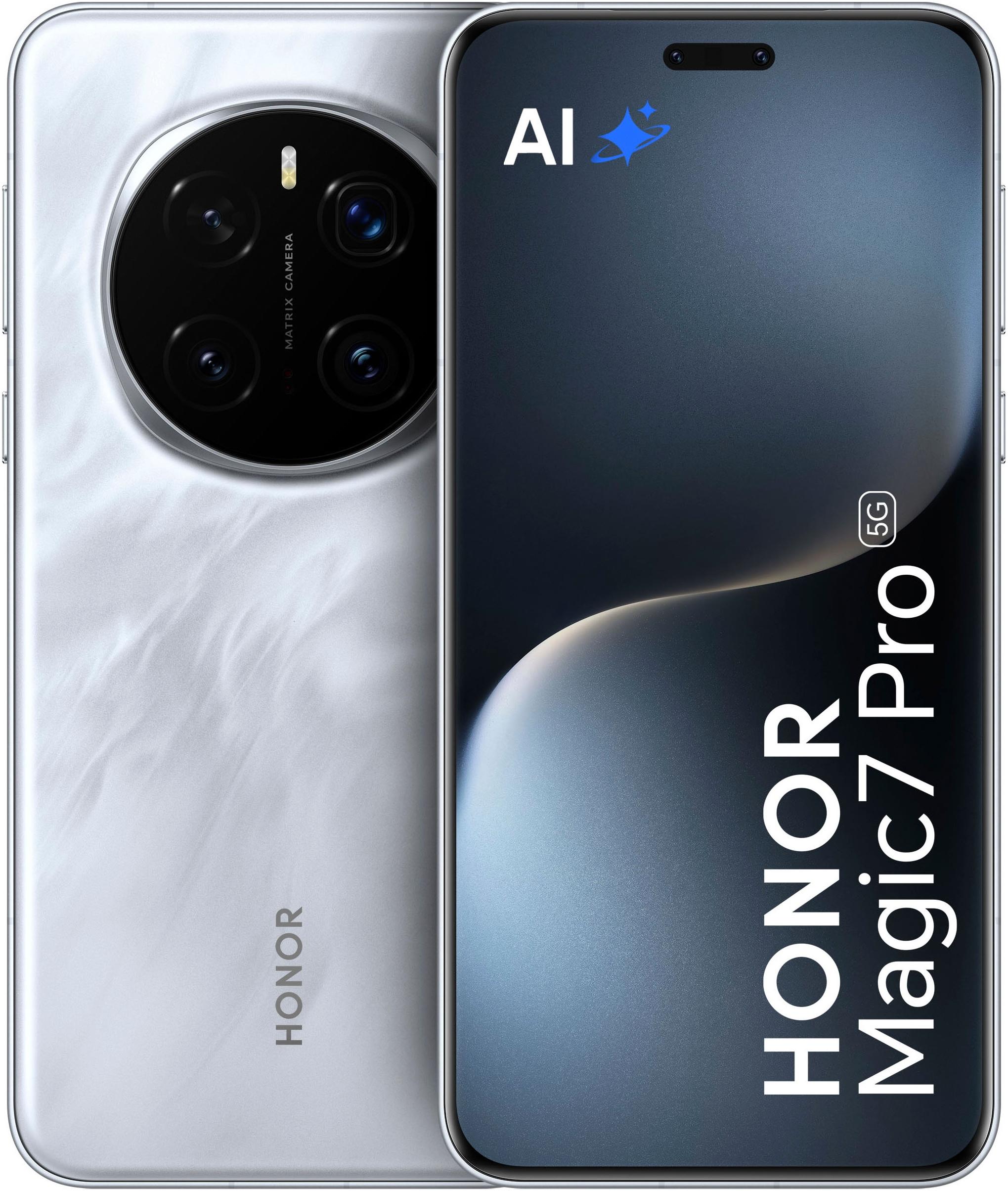 HONOR Smartphone "Magic 7 Pro 512GB", Energieeffizienz: A (A-G), grau, 512 GB, Mobiltelefone