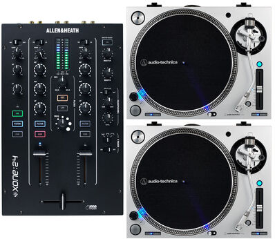 Allen & Heath Xone 24 LP140 SV Mix Bundle Silber