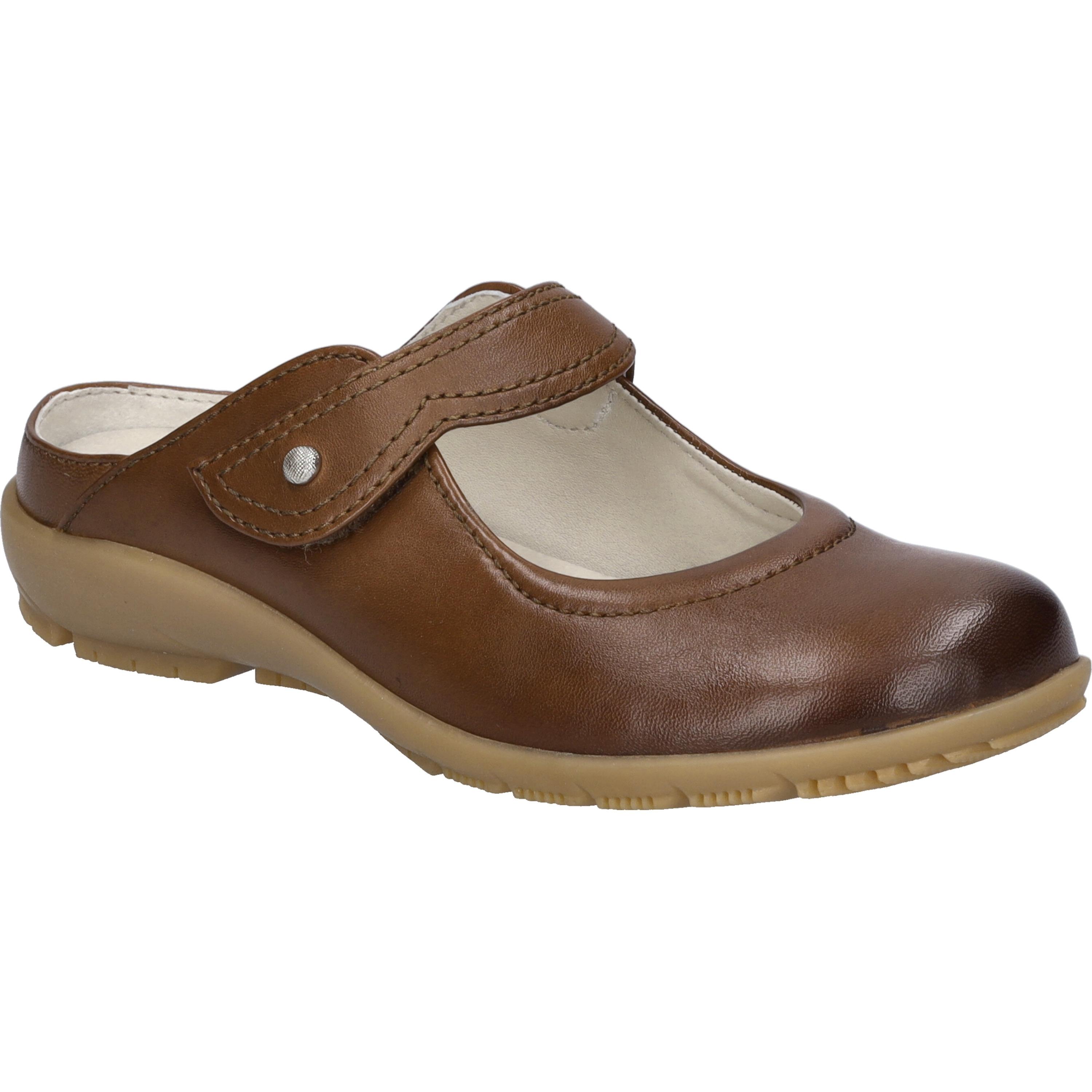 Slipper JOSEF SEIBEL "Charlotte 04, cognac", Damen, Gr. 39, braun (cognac), Obermaterial: 100% Rindsleder Leather cow., Schuhe Slipper