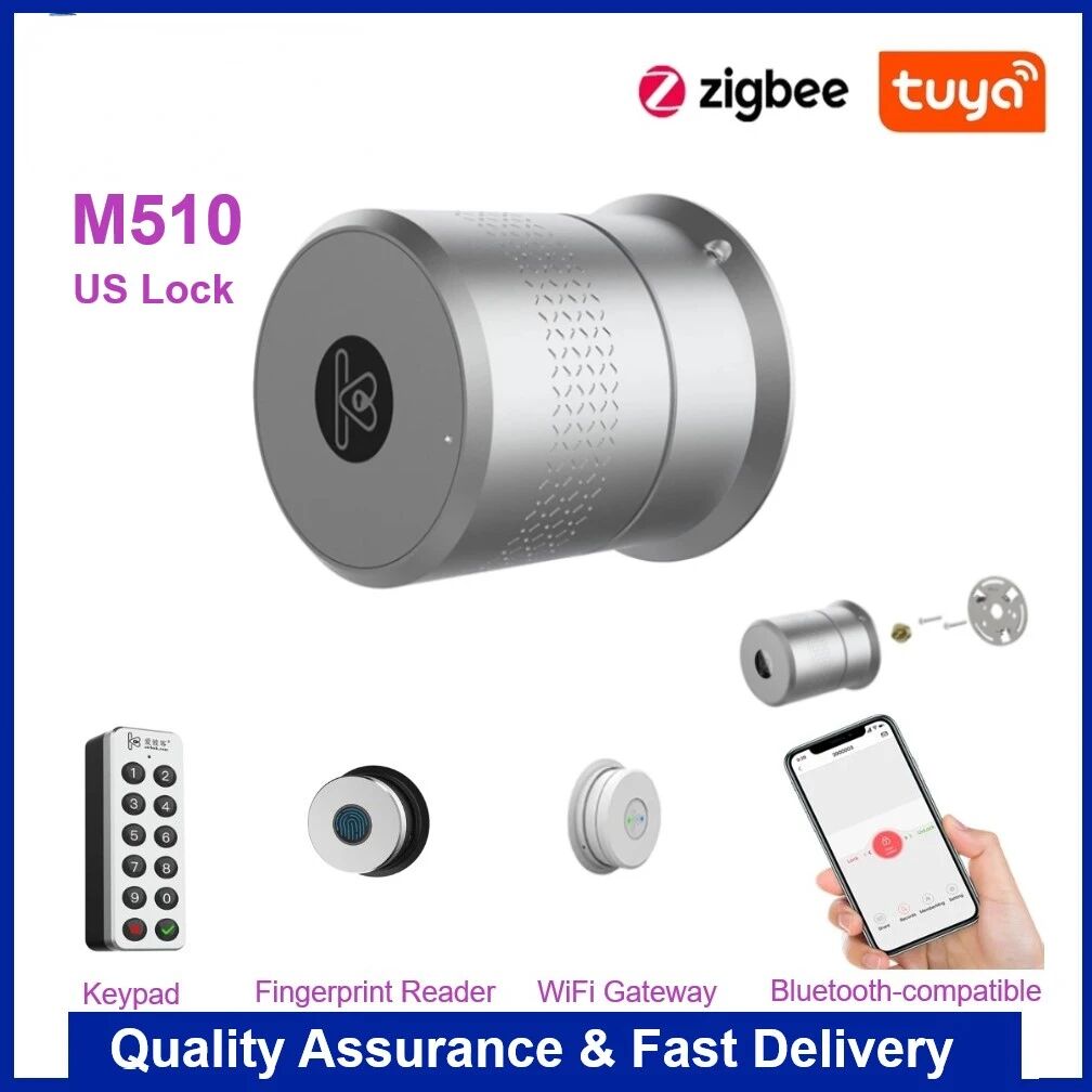 NONE Wehere M510 TUYA Smart Lock Fingerprint Elektronische Schloss Riegel UNS Schlösser Smart Home Fernbedienung Wifi Wireless Sperre Netzwerk