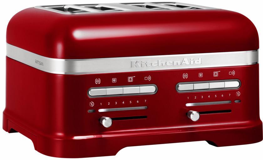 KITCHENAID Toaster "Artisan 5KMT4205ECA LIEBESAPFEL-ROT", rot (liebesapfel, rot), B:34,8cm H:20,5cm T:30,4cm, Toaster, mit Sandwichzange