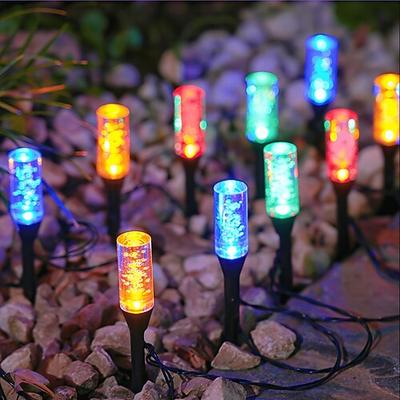 1 Stück Solar-Leuchtsäule mit Kugelgelenk für den Außenbereich, IP65 wasserdicht, 10/20 LEDs, dekorative LED-Lichterkette für Garten, Hof, Wege, Rasen, Terrasse, Bauernhof, Landschaftsbeleuchtung