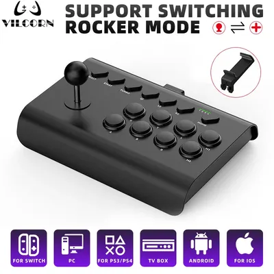 Y02 Big Arcade Joystick für Android/iOS Smartphone Wireless Gaming Controller für PC/PS4/PS3/Schalter für Street Fighter MAME Spiel