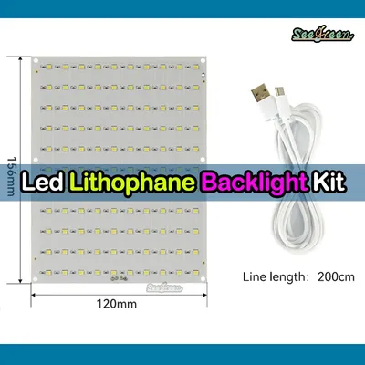 Für Bambu Lab Lithophan Led Panel CMYK Led-hintergrundbeleuchtung Bord PLA Grundlegende CMYK Lithophan Bundle 3D Druck Lithophan Foto DIY