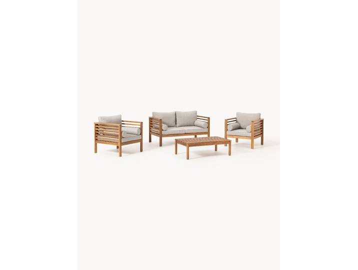 Garten-Lounge-Set Bo aus Akazienholz, 4er-Set