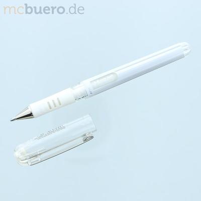 Pentel Geltintenroller Hybrid Gel Grip DX 0,5mm weiß Packung mit 12 Stück