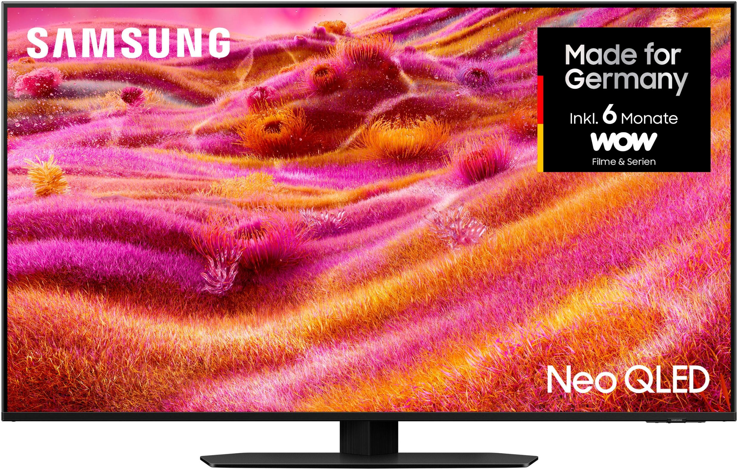 SAMSUNG QLED-Fernseher "GQ50QN90FAT QLED Mini LED-Fernseher", Energieeffizienz: F (A-G), schwarz, 50, Fernseher, NQ HDR, Glare Free, Upscaling Pro, Dolby Atmos & AI Sound, bis 165Hz
