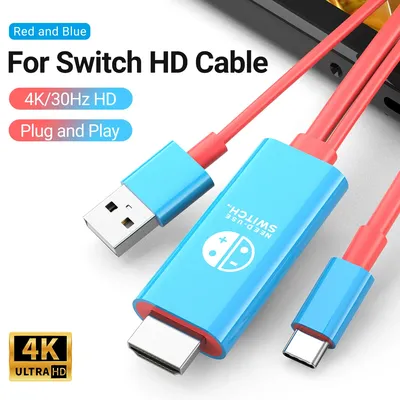 USB-C zu HDMI 4K Kabel Typ-C HDTV Adapter Konverter für iPhone 15 16 17 Switch Steam Deck MacBook iPad Samsung Xiaomi Laptop