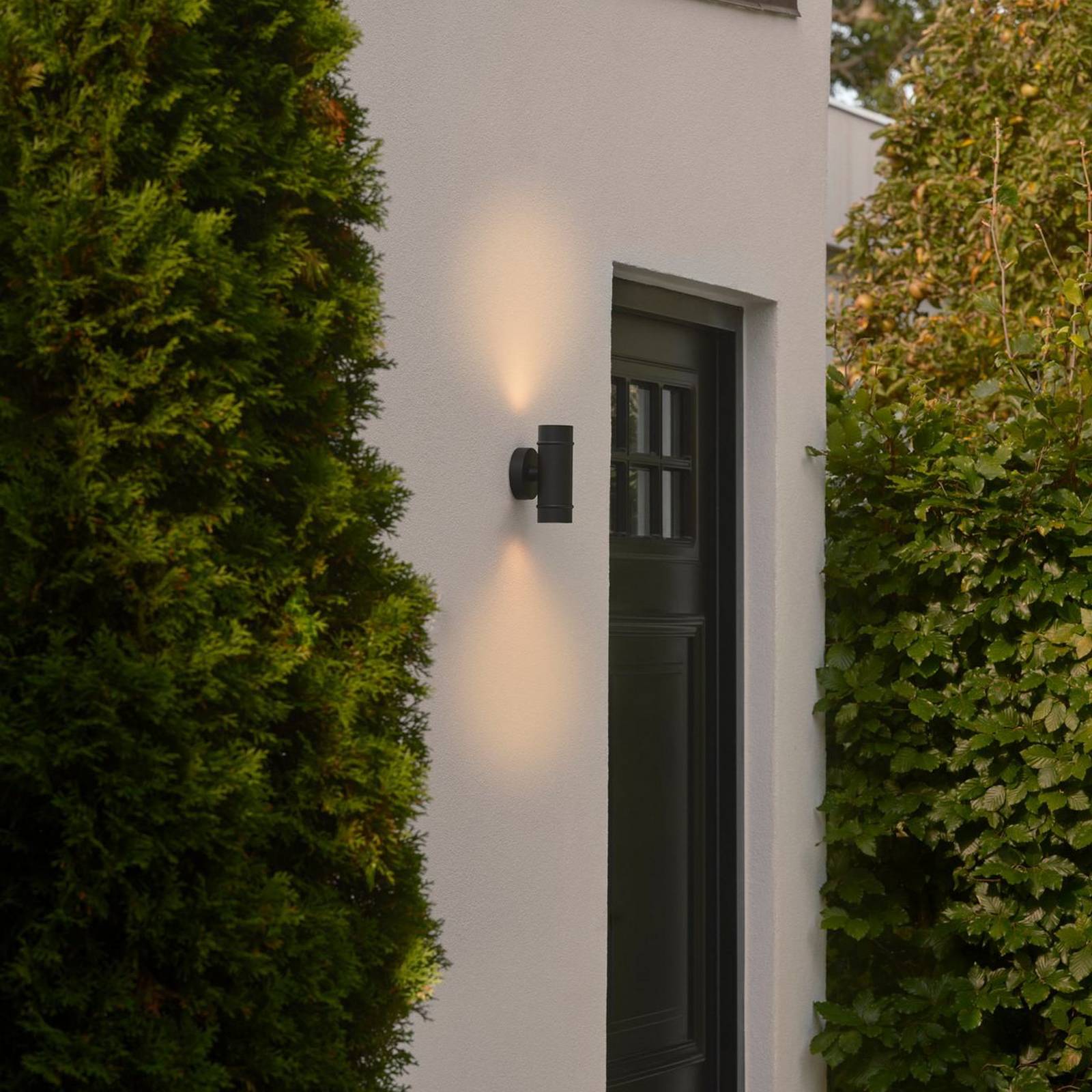 Nordlux Außenwandleuchte Artilus, dimmbar, schwarz, Aluminium, Wandleuchte außen