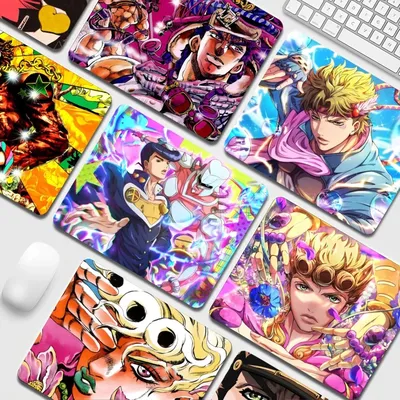 Cartoon Anime JoJos Bizarre Adventure INS Flut Kleine Gaming Maus Pad Gamer Schreibtisch Matte Tastatur Pad Dekoration Mause Pad Mousemat