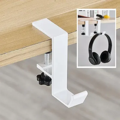 Einstellbare Schreibtisch Rand Haken Gaming Headset Schreibtisch Aufhänger Rucksack Lagerung Hängen Dual Haken Halter Punch-freies Home Office Organizer