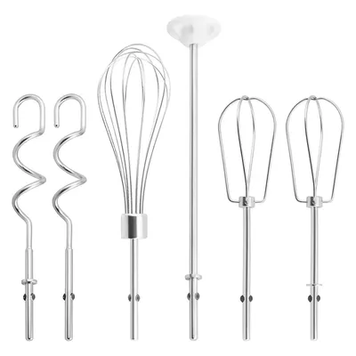 Handmixer-Aufsätze, Rührbesen, Schneebesen, Mischstab und Knethaken, Handmixer-Zubehör aus Edelstahl für Kitchenaid
