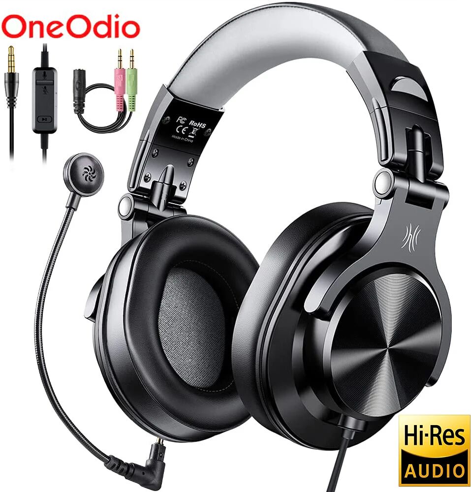 Oneodio A71D Wired Gaming Headset Gamer 3,5mm Über-Ohr Gaming Kopfhörer Mit Abnehmbarem Mikrofon Für PC computer PS4 Xbox