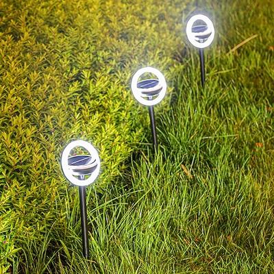 1er-Pack Solar-Gartenleuchten, wasserdichte Solar-Rasenleuchte für den Außenbereich, automatische Ein-/Ausschaltfunktion für Gartenwege, mehrfarbige Solar-Erdspießleuchten für die Garten- und Hinterhofdekoration