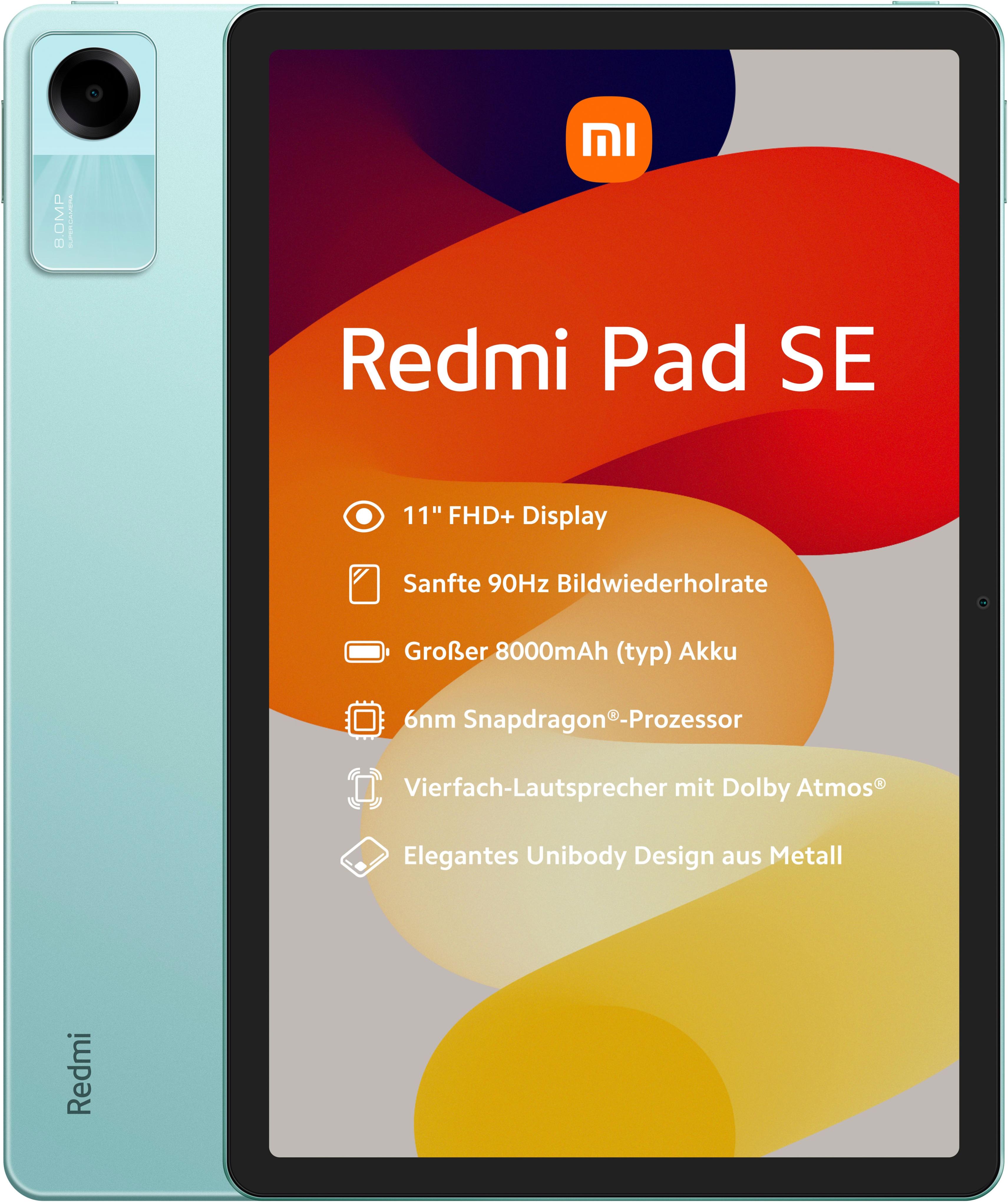 XIAOMI Tablet "Redmi Pad SE 4+128Gb", grün (mint grün), 128 GB, Tablets_EBookReader