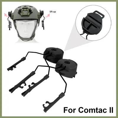 Taktische Headset-Halterung Fast Ops Core Helm ARC Rail Adapter-Set passend für Comtac II Series Noise Cancelling Headset