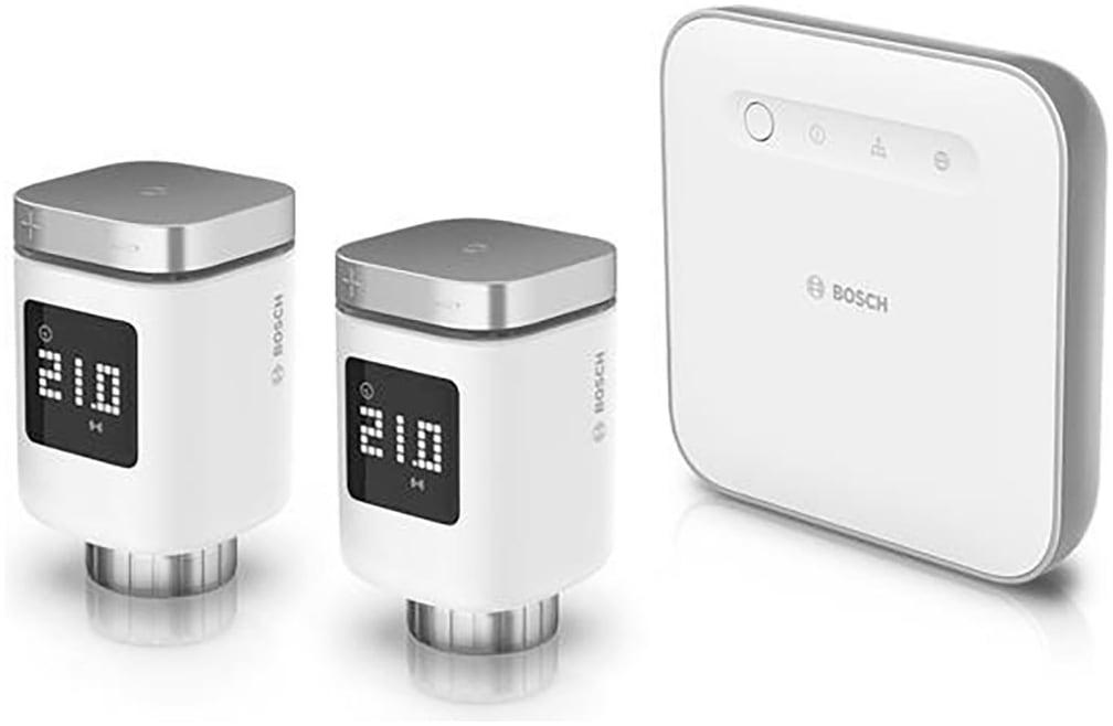 BOSCH Heizkörperthermostat "Smart Home Starterset mit 2 Heizkörperthermostaten [+M]", weiß, 2, Heizkörperthermostate