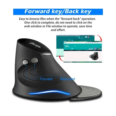 Ergonomische Mäuse USB Wireless Vertikale Maus mit Handgelenk Plam 2400Dpi Gaming Maus für Gamer Rechte Hand Maus