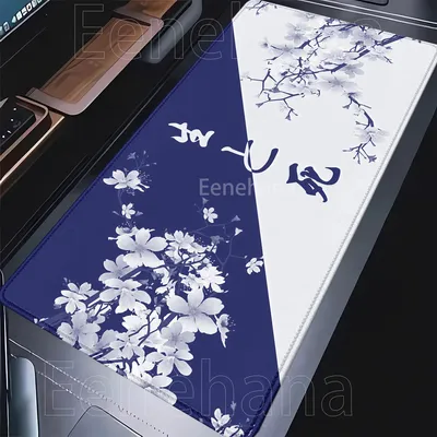 Mauspad Sakura Kirschblüte Großes Gaming-Mauspad Computer 90 x 40 cm Tischmatte PC Gaming Tastatur Büros Zubehör Schreibtischunterlage