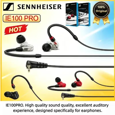 2026 Sennheiser IE100PRO In-Ear Professionelle Kabelgebundene Kopfhörer Geräuschunterdrückende Hi-Fi Stereo-Ohrhörer für Gaming und Studiomonitoring