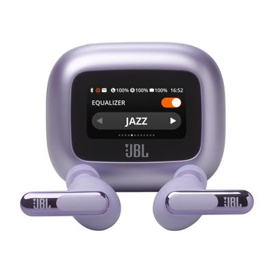 JBL wireless In-Ear-Kopfhörer "LIVE BEAM 3", lila (violett), B:10cm H:6cm T:19cm, Kopfhörer, True Adaptive Noise Cancelling, IP55, Personi-Fi 3.0