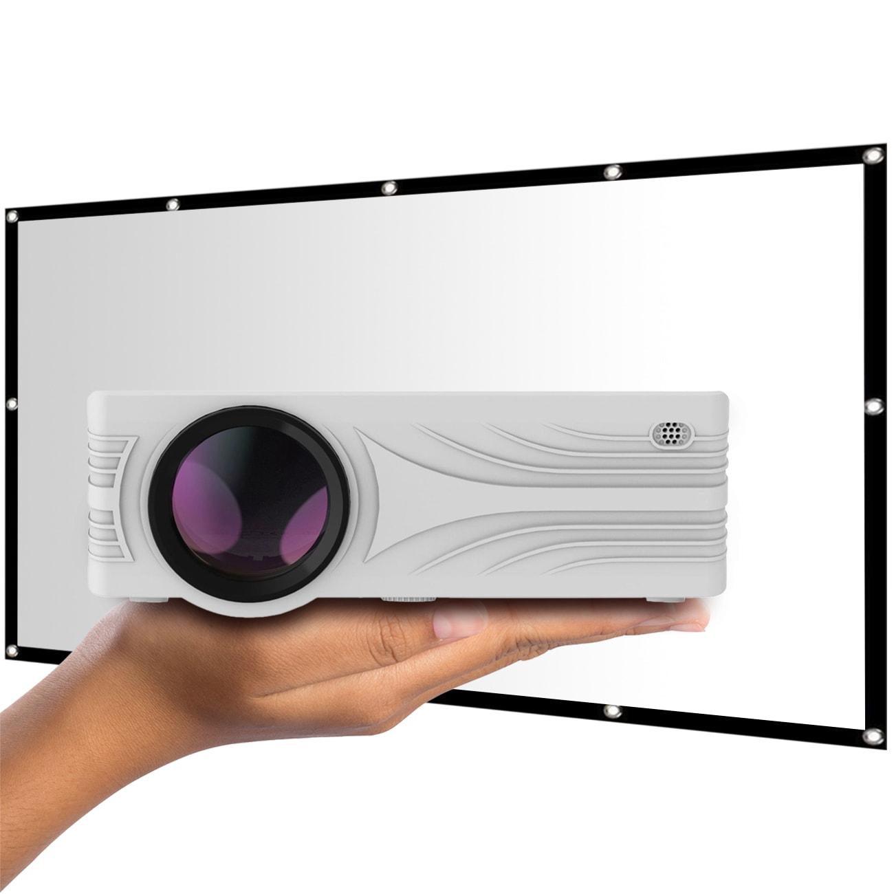 LA VAGUE LED-Beamer "LED-Projektor inkl. LV-STA100FP LV-HD200 BUNDLE", weiß, Beamer