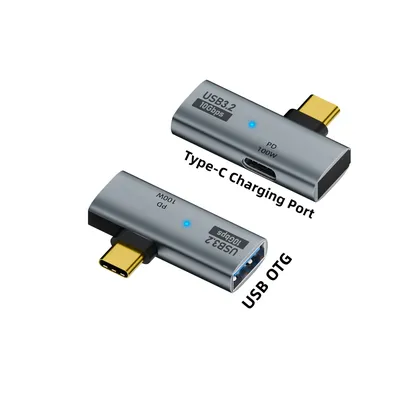 USB Typ-C OTG 2-in-1-Adapter mit 100-W-PD-Aufladung, kompatibel mit Steam Deck Switch Chromecast Google TV MacBook PC Mobile