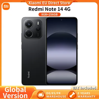 Globale Version Xiaomi Redmi Note 14 4G 6,67" Smartphone 108MP KI-Kamera 120Hz Display 5500mAh Akku MediaTek Helio G99-Ultra NFC