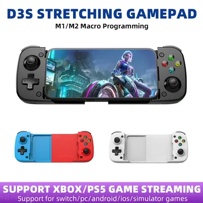 D3S Teleskop BT Gamepad Mobile Gaming Controller für Android/iOS/PC/Switch Hall Trigger Joystick mit Turbo/Vibration