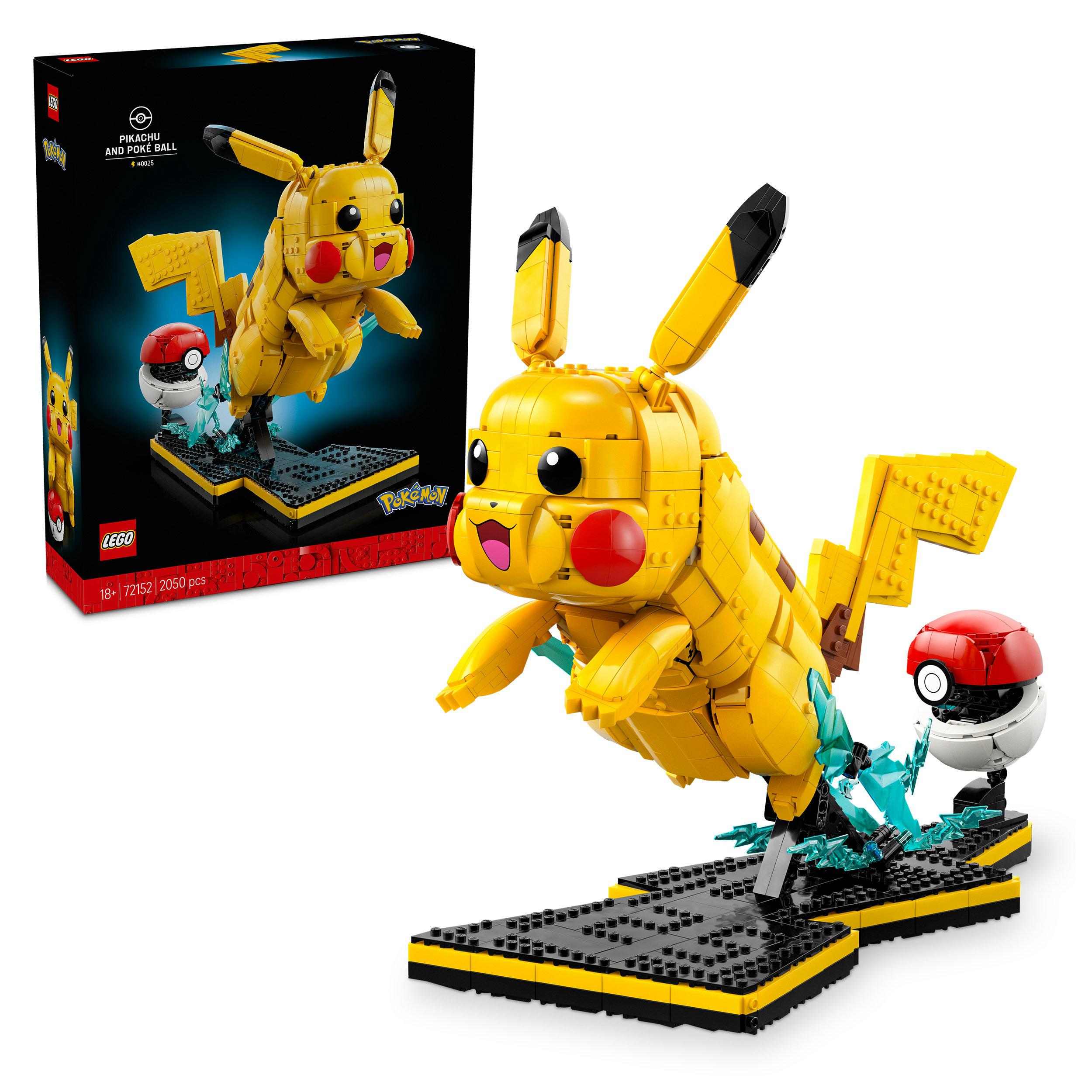 Konstruktionsspielsteine LEGO "Pikachu und Pokéball (72152), LEGO Pokémon", bunt, Spielbausteine, Kunststoff