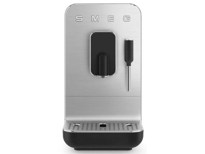 Smeg Kaffeevollautomat Collezione, Schwarz, Silber, Metall, Kunststoff, 18.0x33.6x43.3 cm, Küchengeräte, Kaffeemaschinen & Zubehör