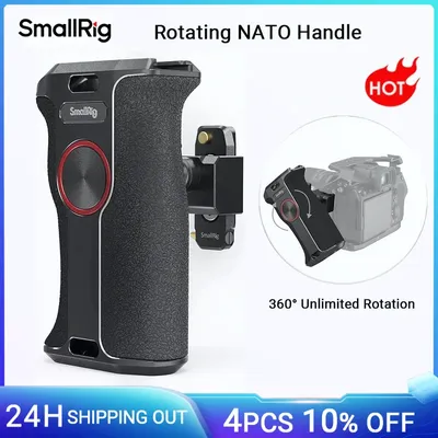 SmallRig 360 Grad drehbarer Handgriff NATO-Kamera Linker Seitengriff für DLSR für Sony Kamerakäfig/Gehäuse mit NATO-Schiene 3260
