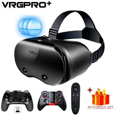 3D Virtual Reality VR Brille für iPhone Android Smartphone Handy Handy Helm Headset wirth real mit Controller-Objektiven
