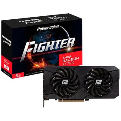 POWERCOLOR Grafikkarte "RX 7600 Fighter 8 GB", schwarz, Grafikkarten