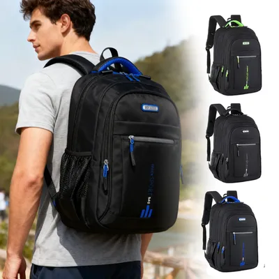 Langlebiger Herren Oxford Business Laptop-Rucksack Wasserdichte Computertasche für Arbeit Reise-Rucksack Schulrucksack