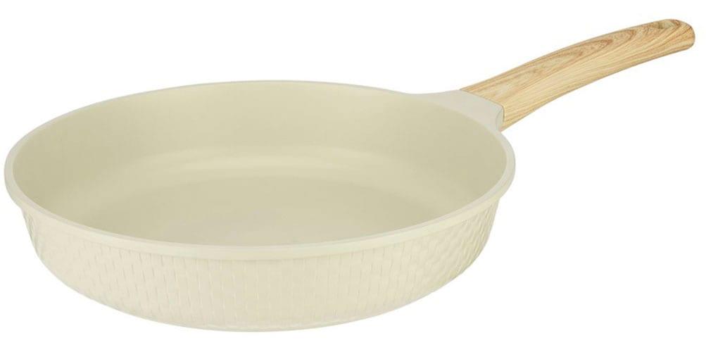 Bratpfanne RESTO KITCHENWARE "Ran, Universalpfanne mit Antihaftbeschichtung", beige, H:6cm L:48,5cm Ø:28cm, Pfannen, Bratpfanne, Induktion, für alle Herdarten geeignet