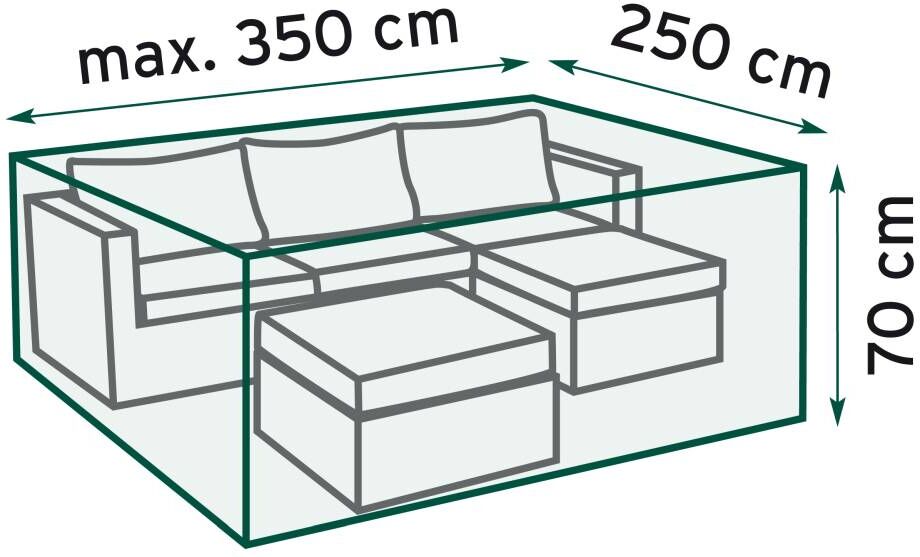 Primaster Schutzhülle Exclusive Lounge-Sets, 350 x 250 x 70 cm