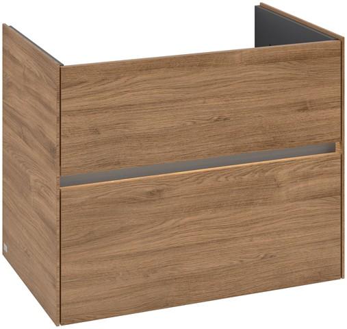 Villeroy & Boch Waschtischunterschrank Collaro C144B0 472x609,5x761mm mit Beleuchtung Kansas Oak C144B0RH