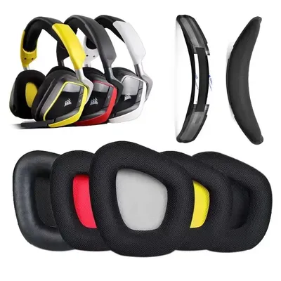 Ersatz-Ohrpolster für Corsair Void/Void Pro/Void Elite/Surround Wired & Wireless RGB USB Gaming Headsets Ohrenschützer Ohrpolster